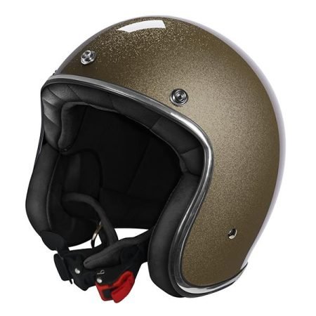 casco abierto - brillo gold - parte delantera