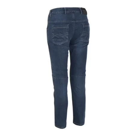 Pantalón para moto con protecciones azul - back