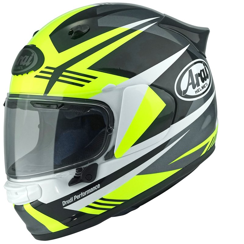 Casco-Arai-Quantic -Mark-amarrilo-front