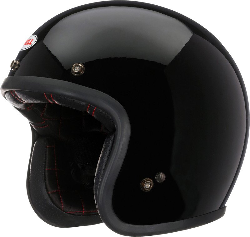 Casco-BELL-Custom-500 - Negro-brillante-lado