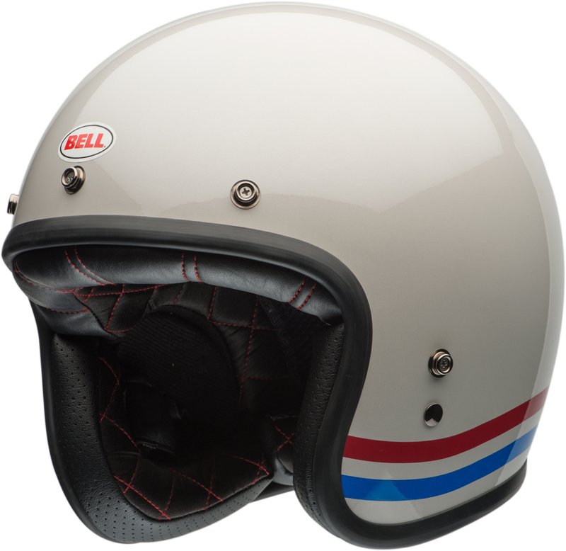 Casco-moto-BELL-Custom-500 - Rayas-Perladas-de lado