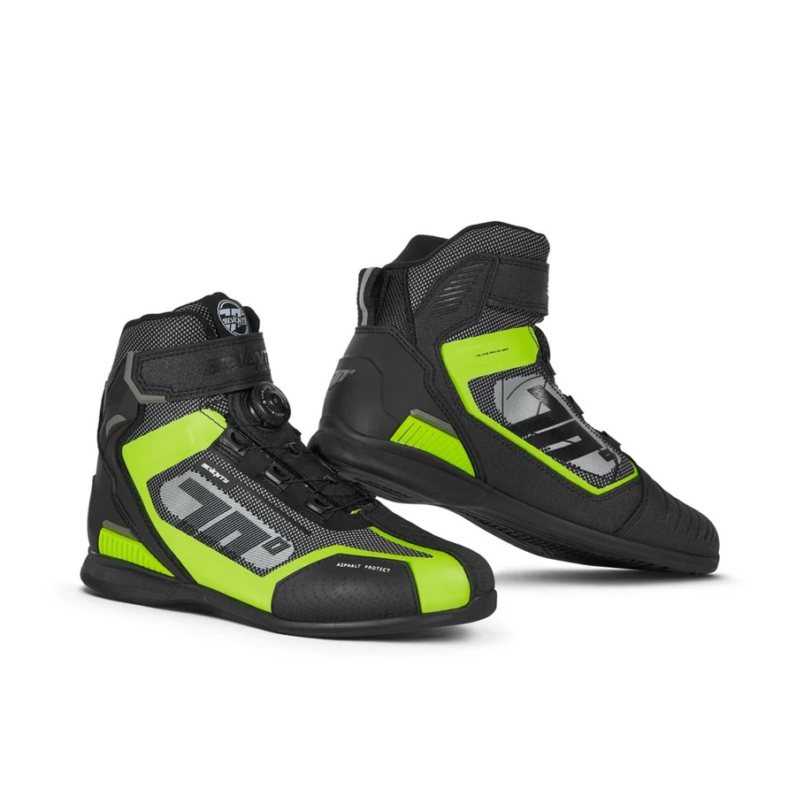 Bota-para-moto-de-carretera-SD-BR3-Veloce-PRO-Negro-Fluor