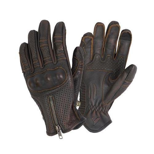 Guantes-de-piel-para-moto-vintage-marrón-amsterdam-front